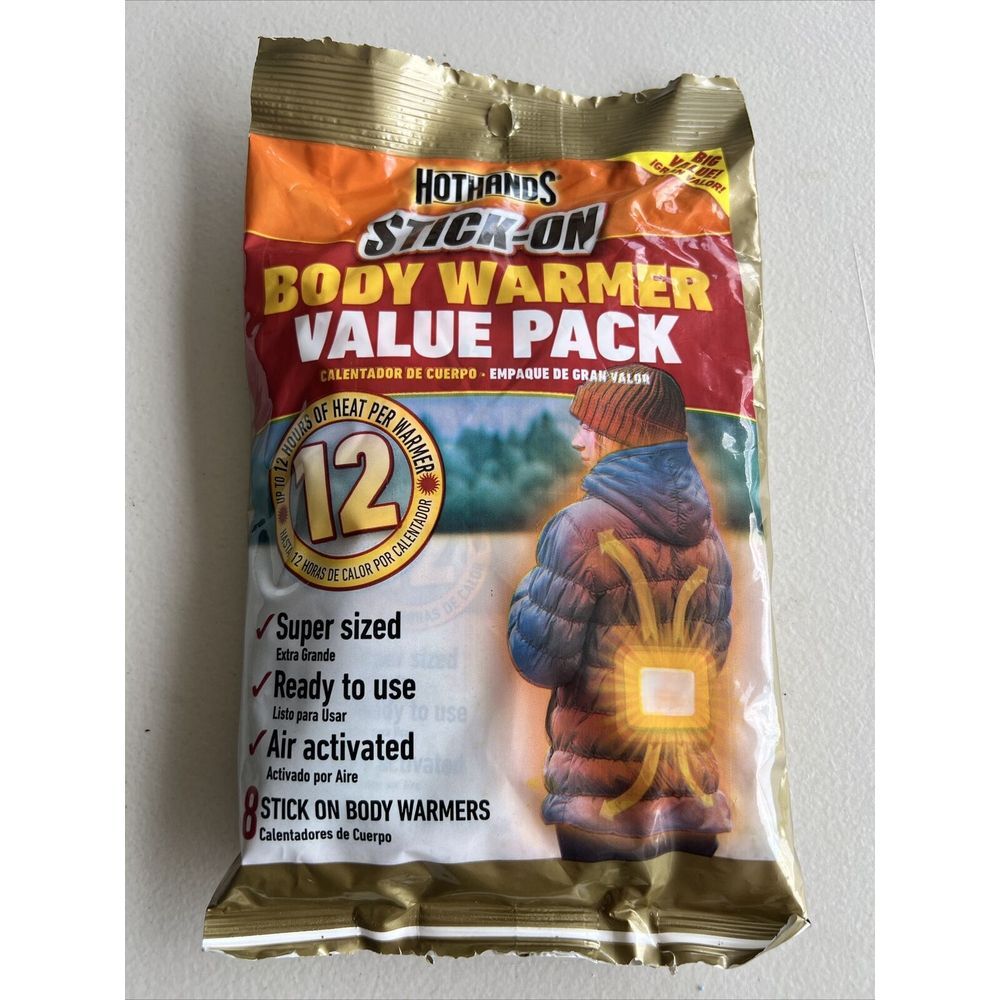 HotHands Adhesive Body Warmer Value Pack Long Lasting 8‎ Warmers